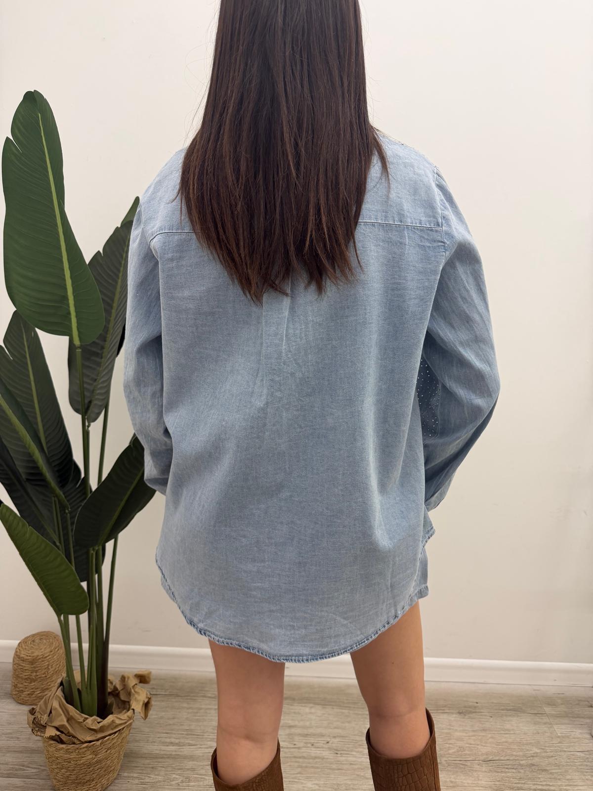 Susy Mix - Set Camicia+Shorts Strass