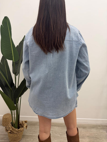 Susy Mix - Set Camicia+Shorts Strass