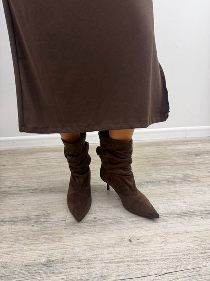 Ovyé - Stivaletto Slouchy Scamosciato