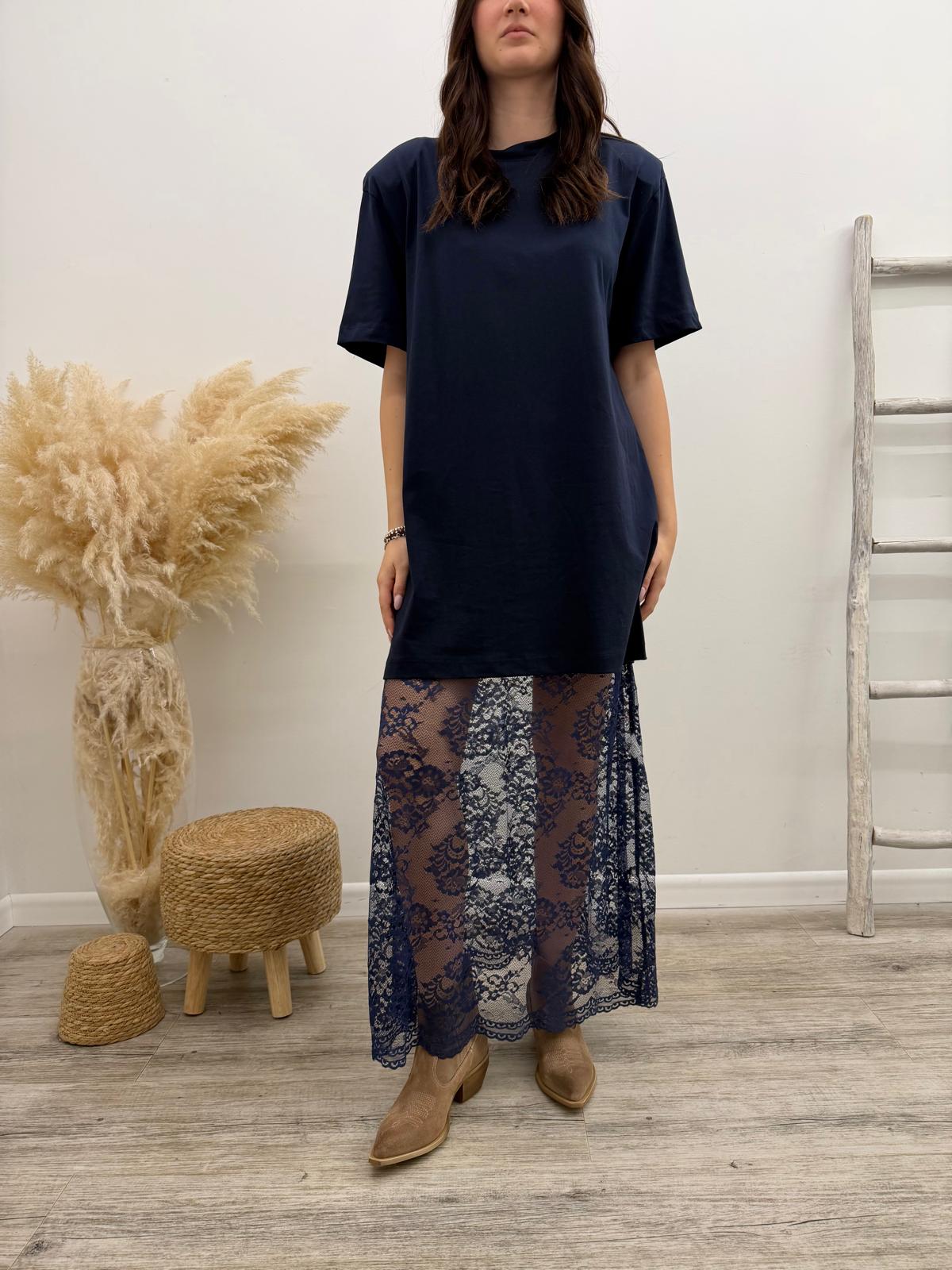 Haveone - Abito Pizzo+Tshirt