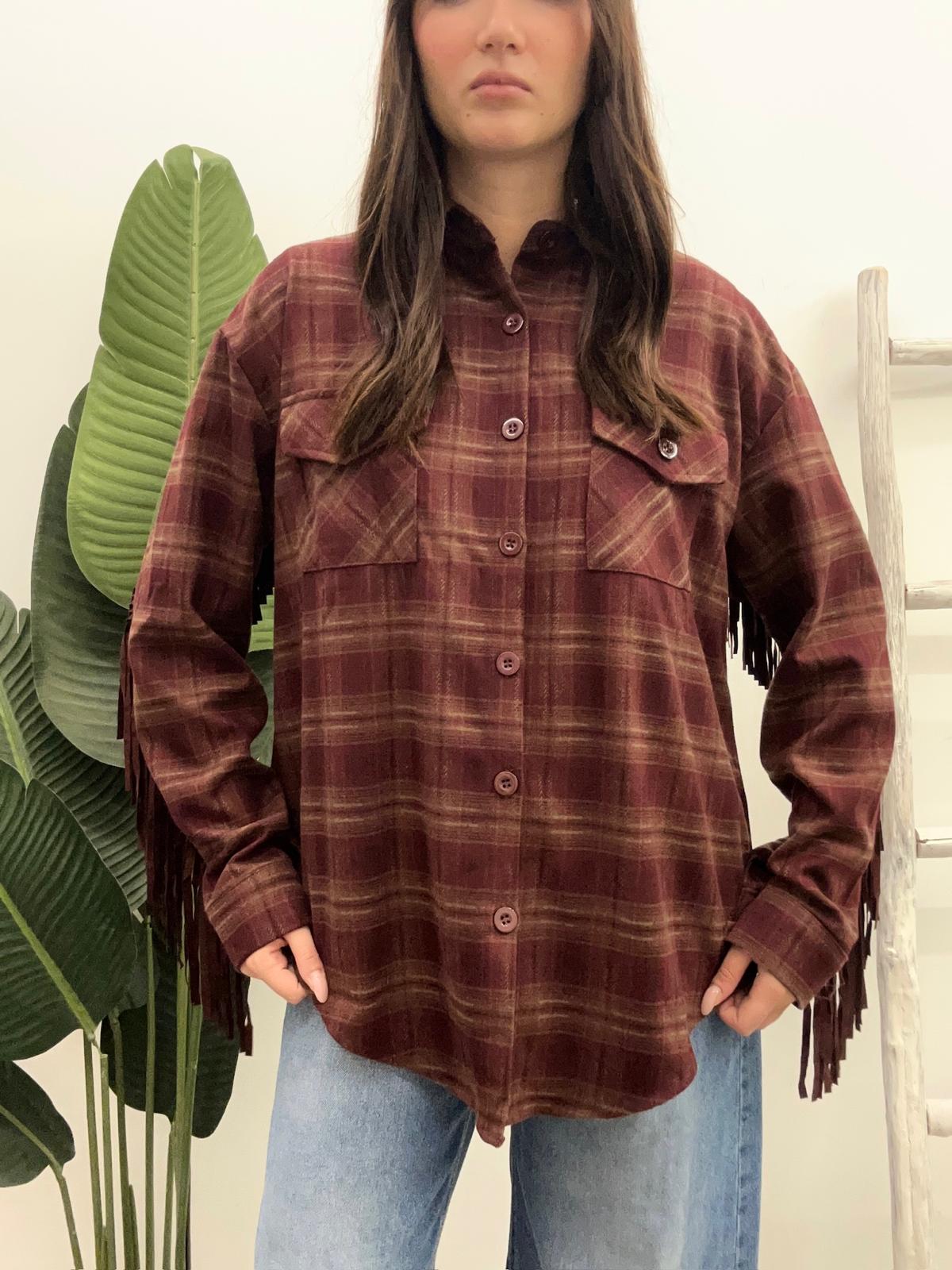 Susy Mix - Camicia Check Frange