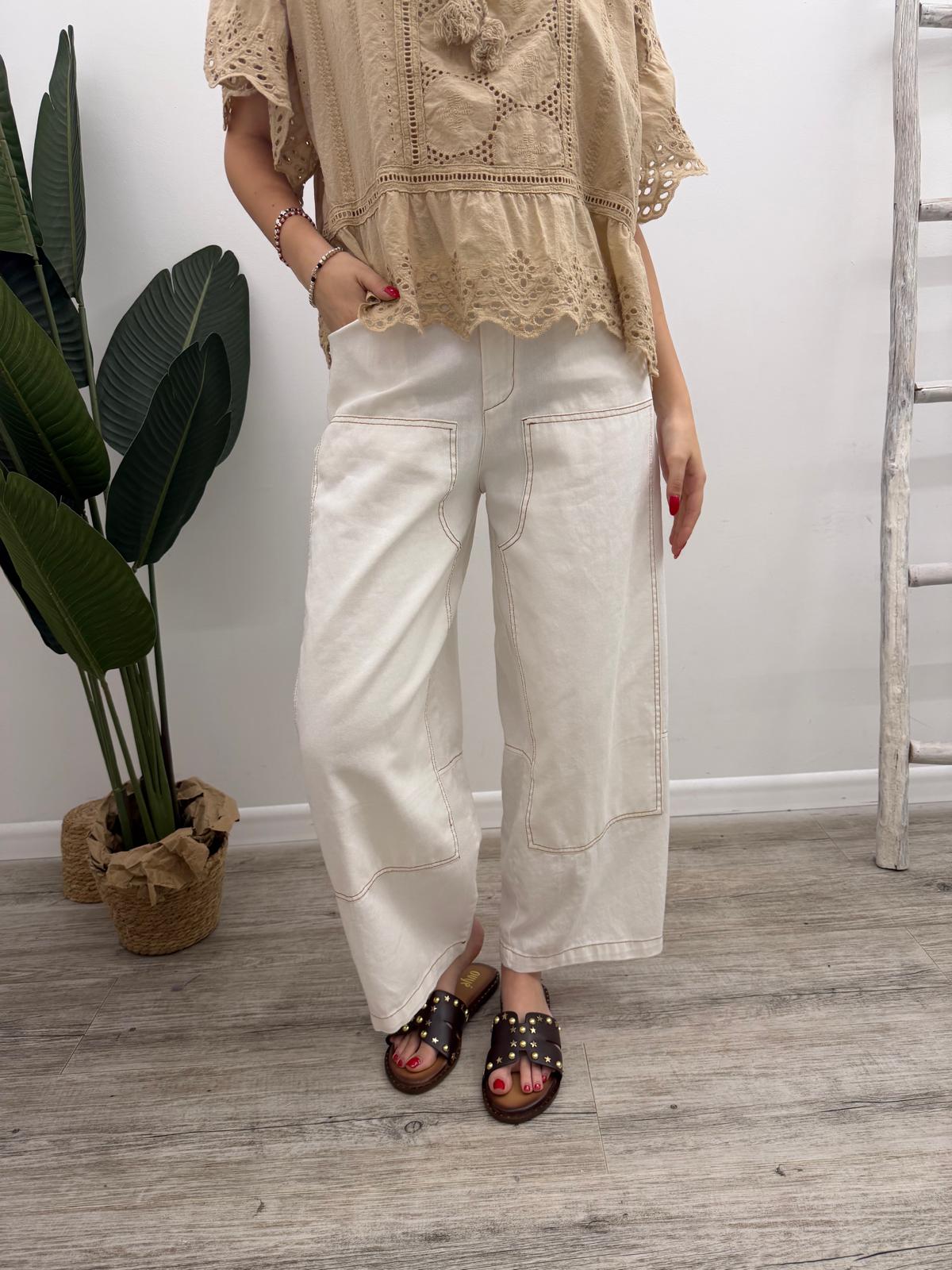 Susy Mix - Pantalone Worker White