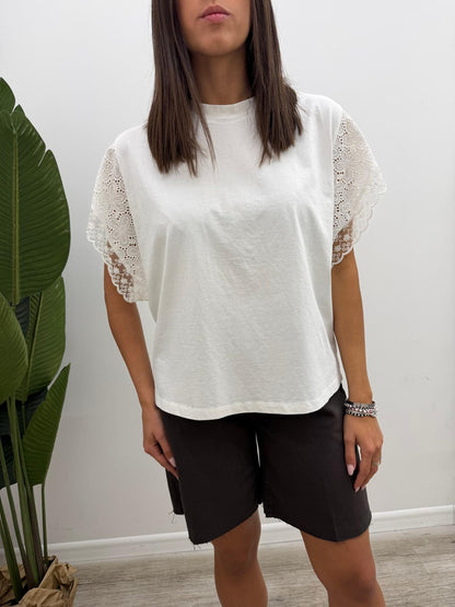 Vicolo - Tshirt Volant Sangallo