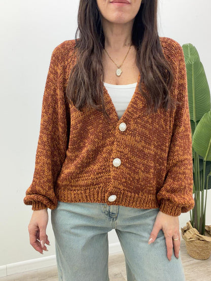 Haveone - Cardigan Gioiello Lurex