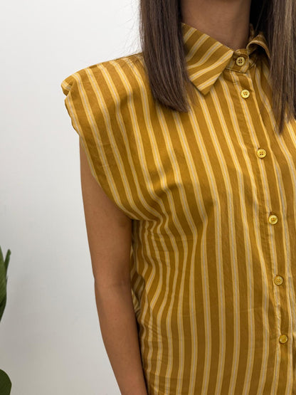 Haveone - Camicia Riga Smanicata