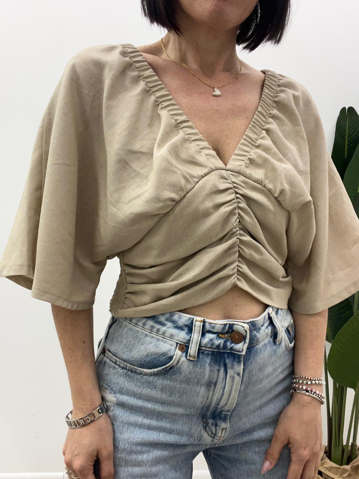 Vicolo - Blusa Lino Arriccio