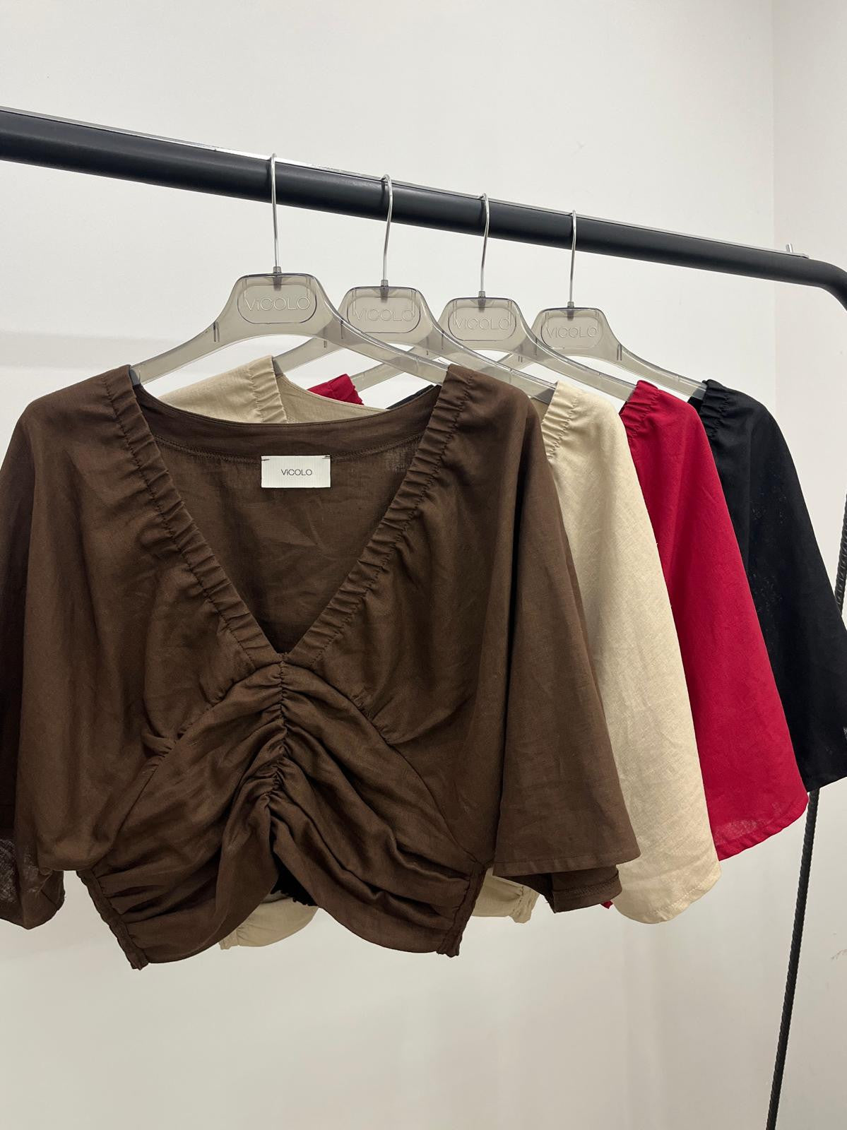 Vicolo - Blusa Lino Arriccio