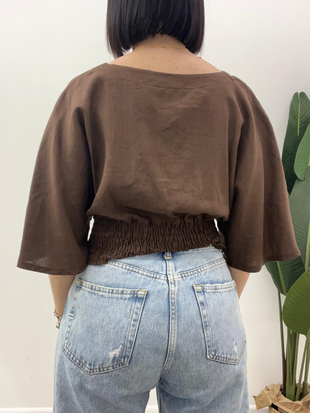 Vicolo - Blusa Lino Arriccio