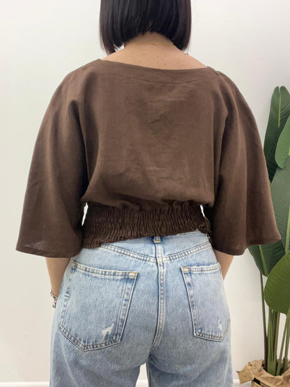 Vicolo - Blusa Lino Arriccio