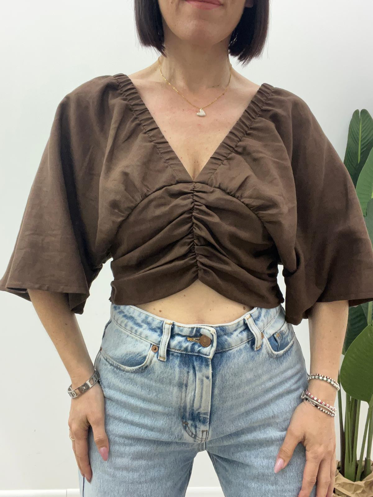 Vicolo - Blusa Lino Arriccio