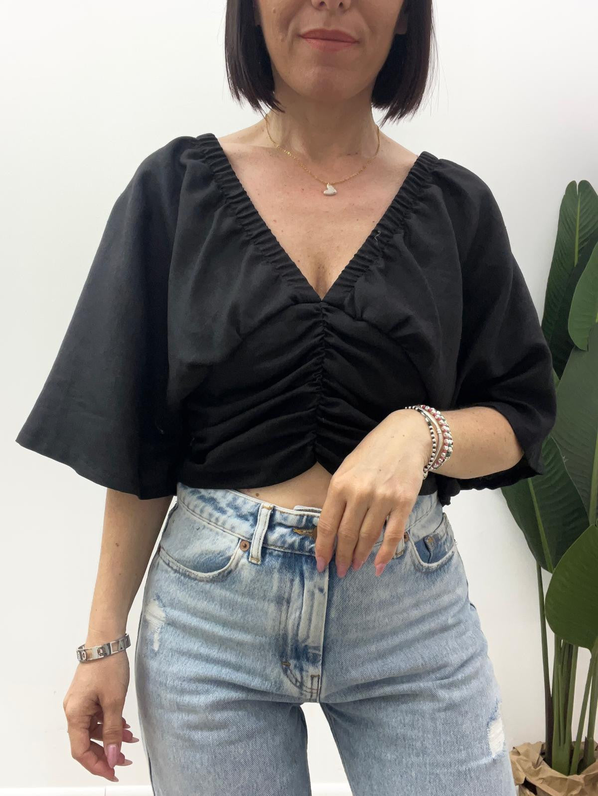 Vicolo - Blusa Lino Arriccio