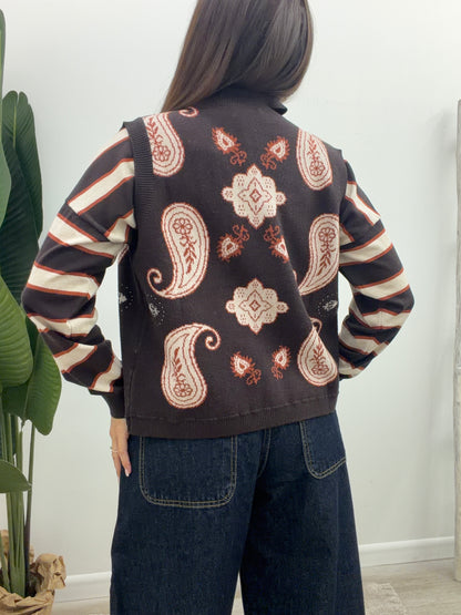 Vicolo - Gilet Paisley