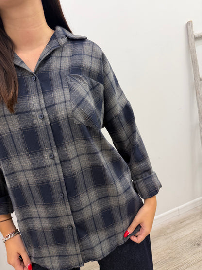 Susy Mix - Camicia Check Stampa