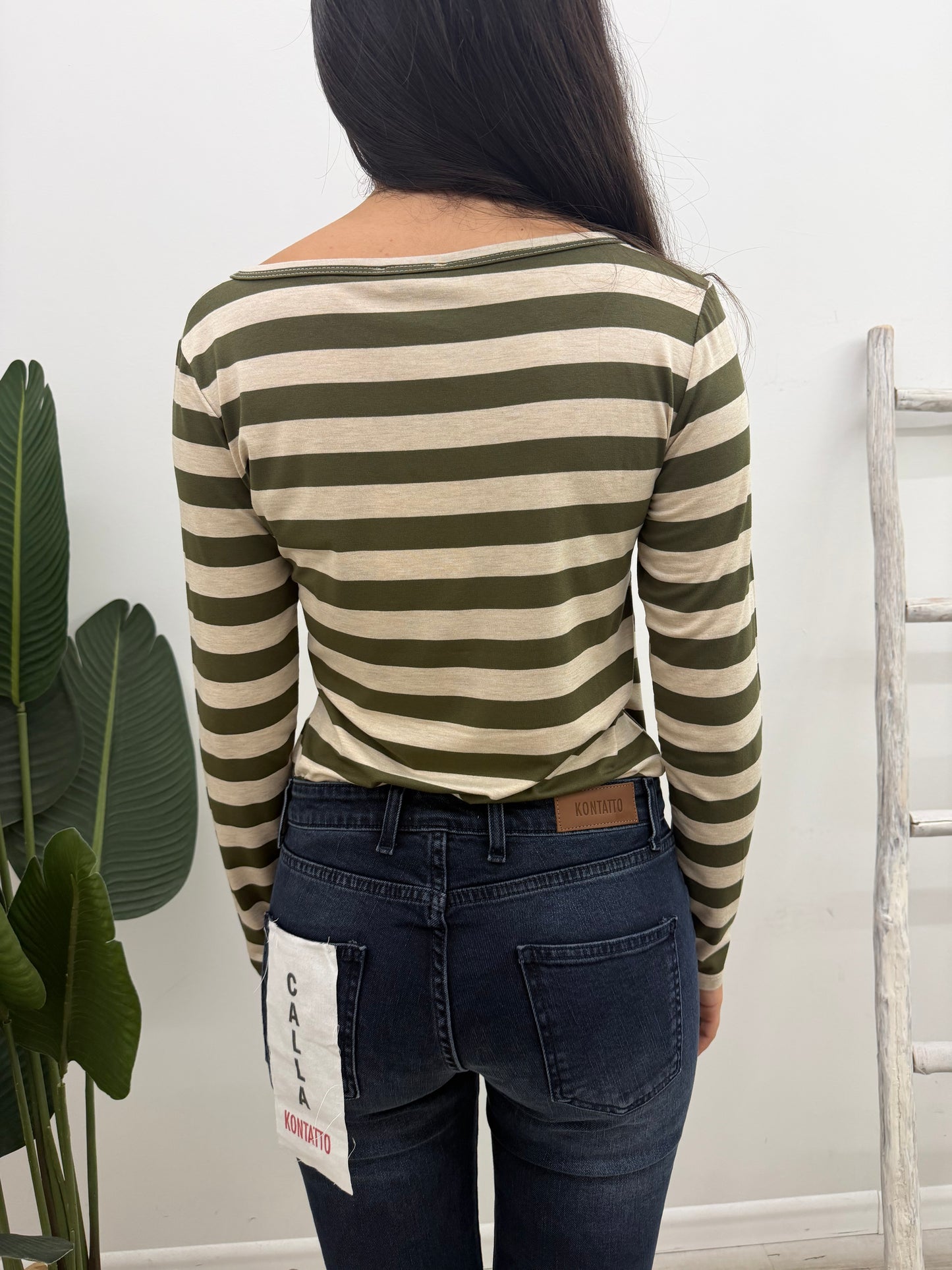 Susy Mix - Maglia Rigata Serafino