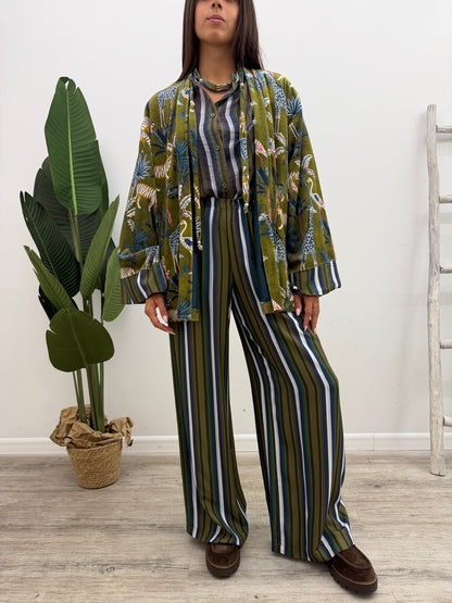 Haveone - Pantalone Riga Oliva
