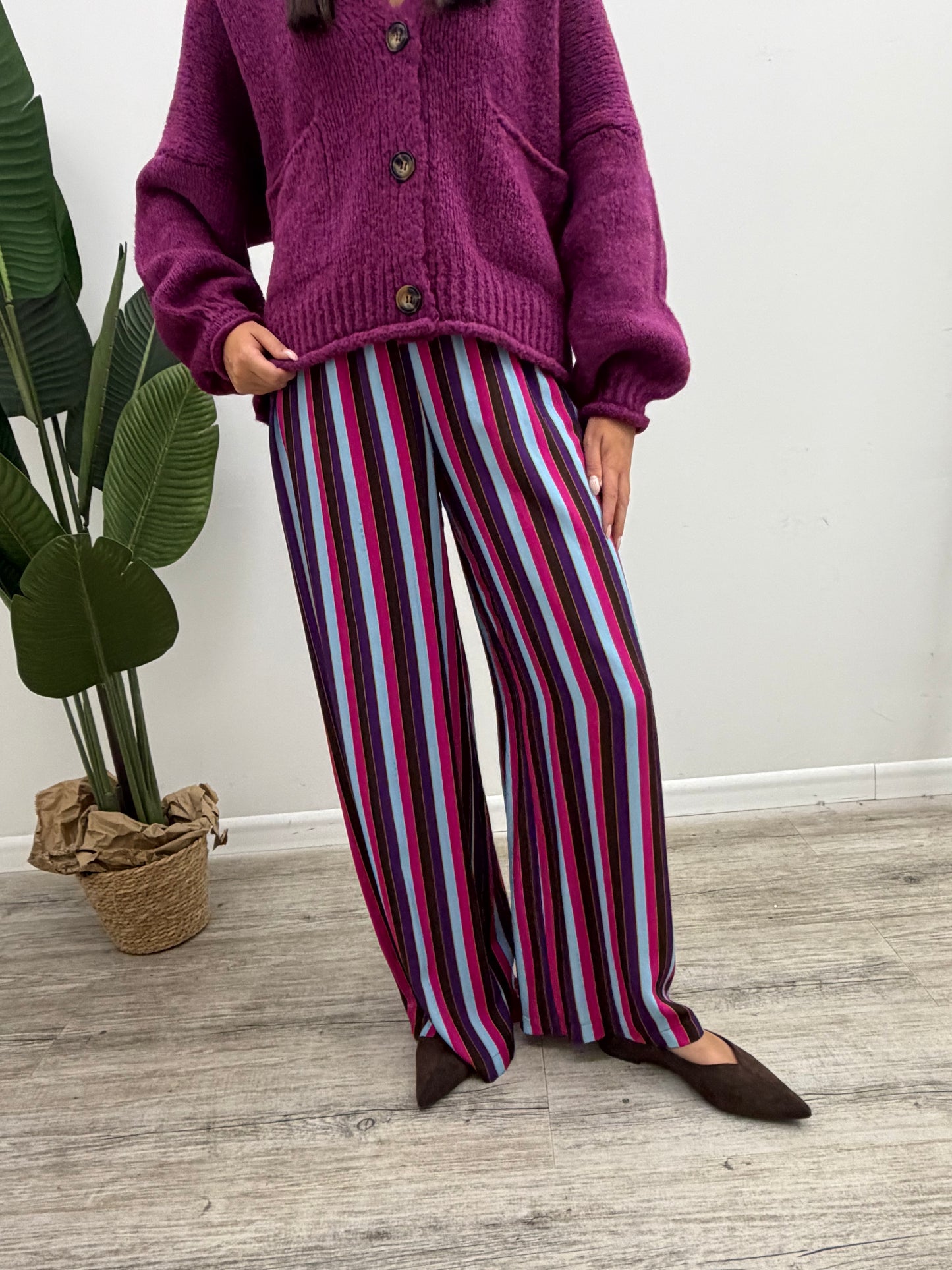 Haveone - Pantalone Riga Multicolore
