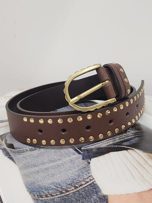 Vicolo - Cintura Borchie Cuoio