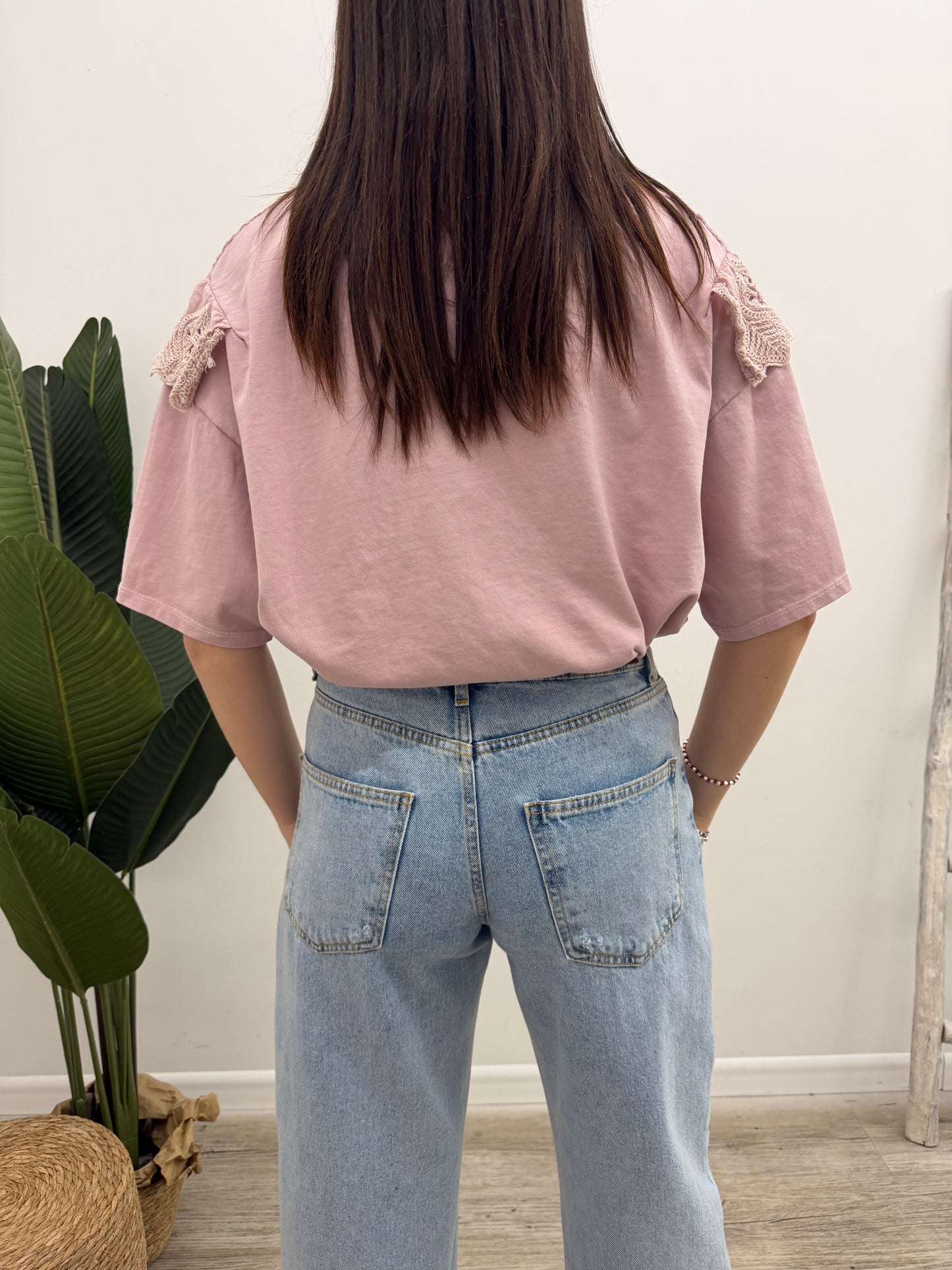 Susy Mix - Tshirt Volant Crochet