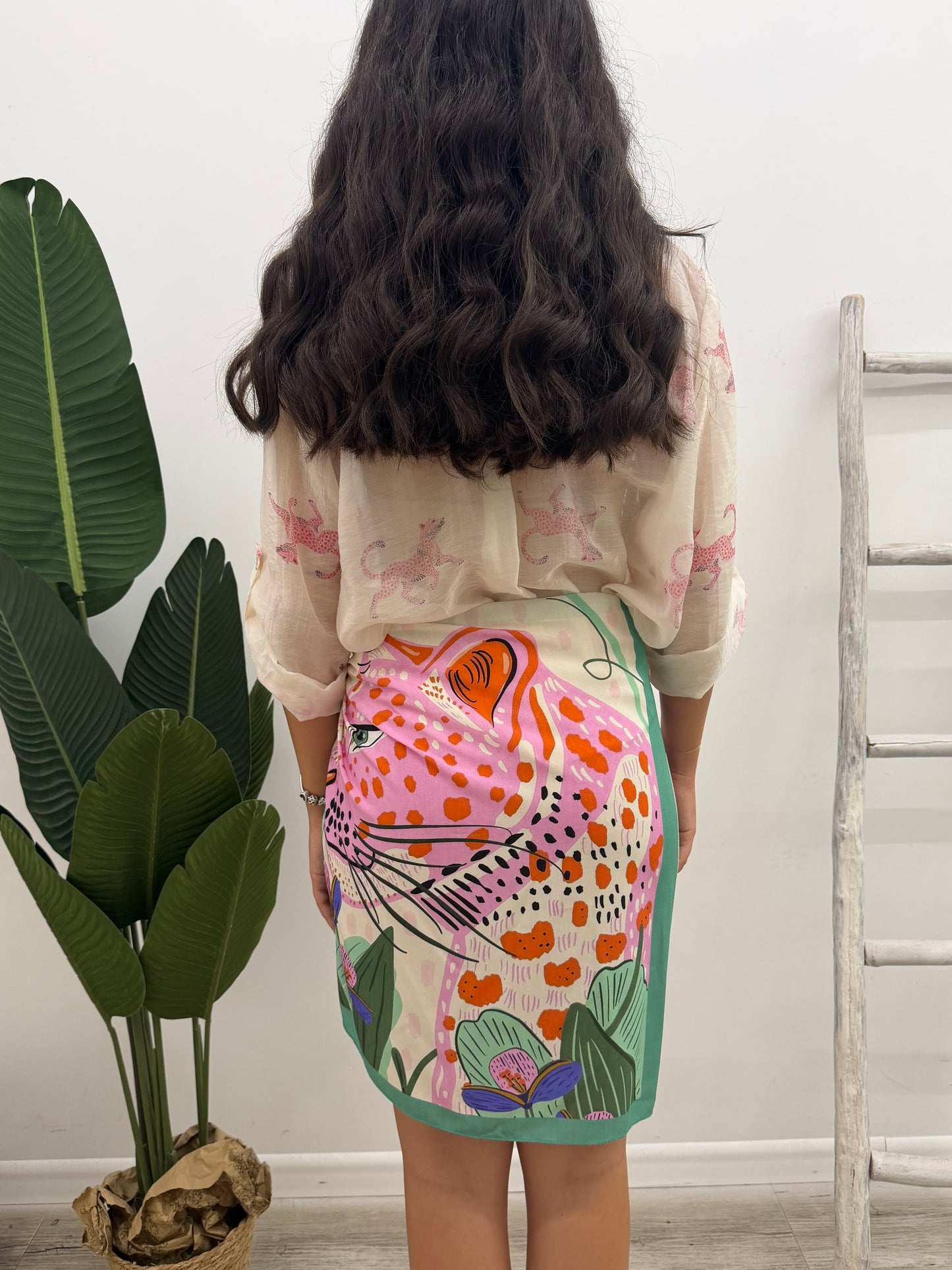 Haveone - Minigonna Pink Leopard
