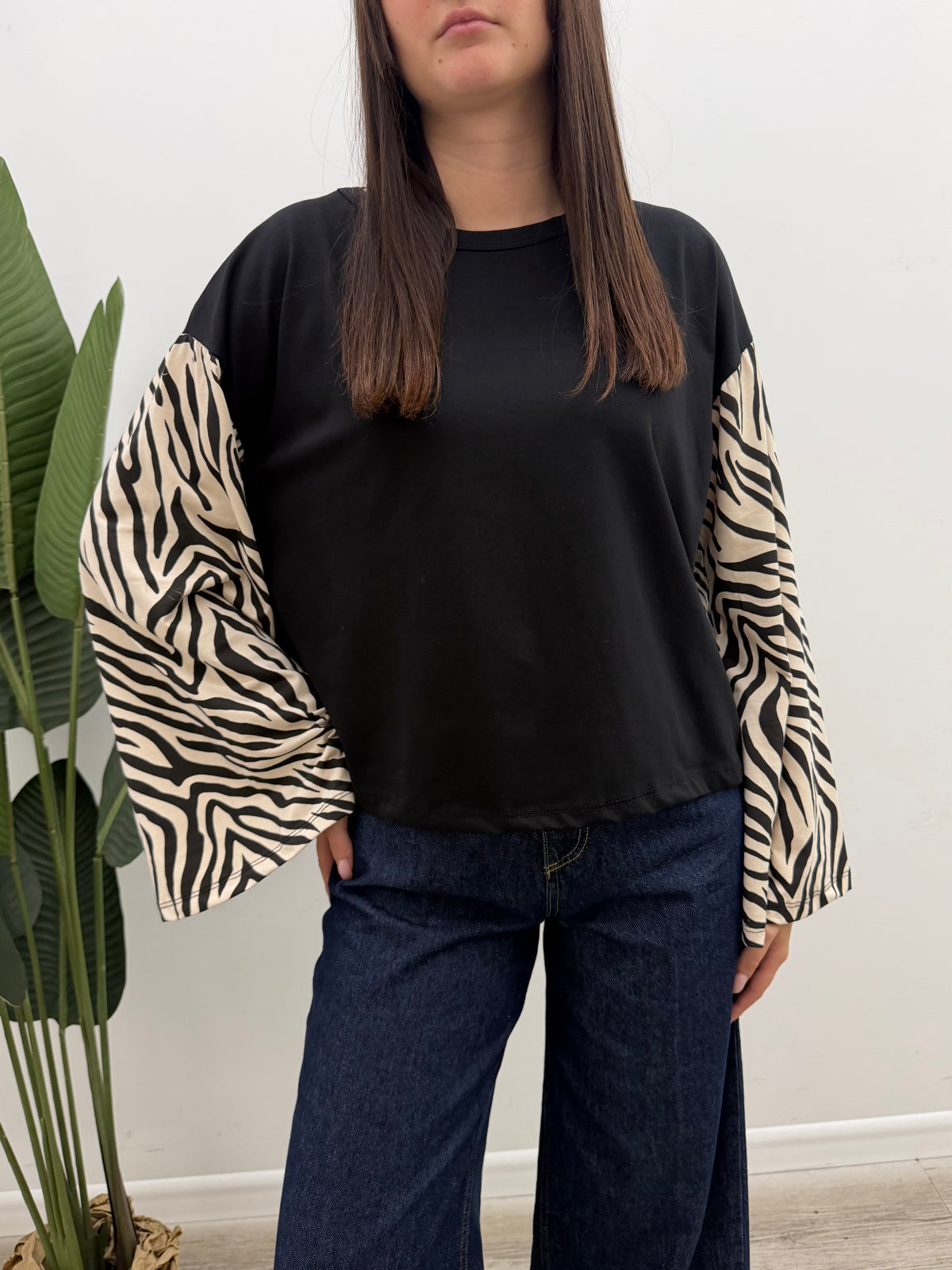 Haveone - Tshirt Manica Campana Zebrata