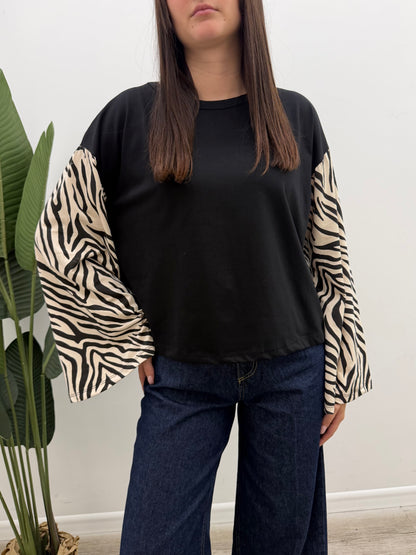 Haveone - Tshirt Manica Campana Zebrata