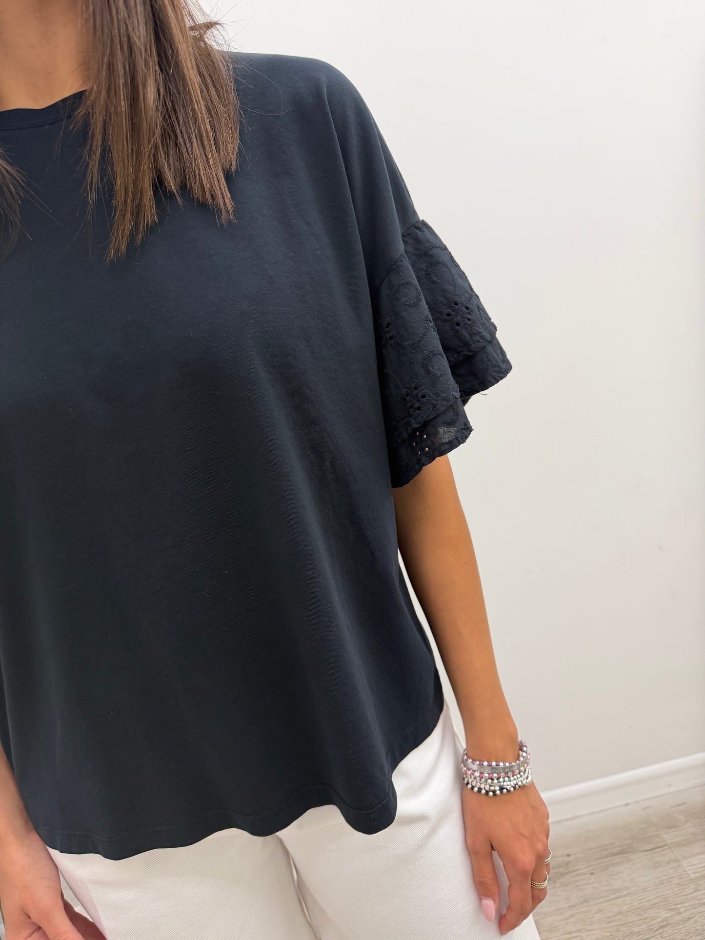 Vicolo - Tshirt Manica Sangallo