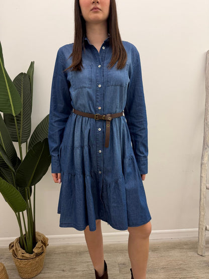 Vicolo - Abito Corto Chambray