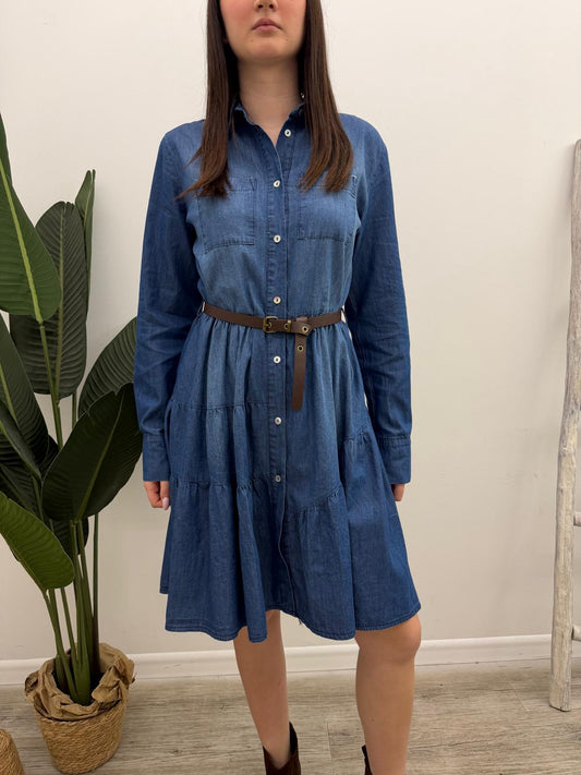 Vicolo - Abito Corto Chambray
