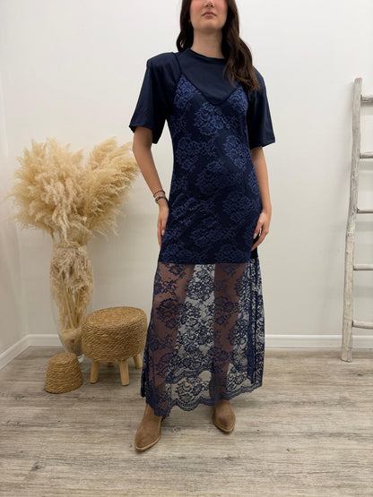 Haveone - Abito Pizzo+Tshirt