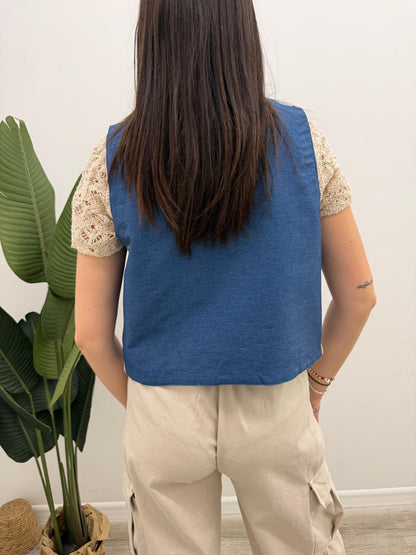 Susy Mix - Gilet Ricamo
