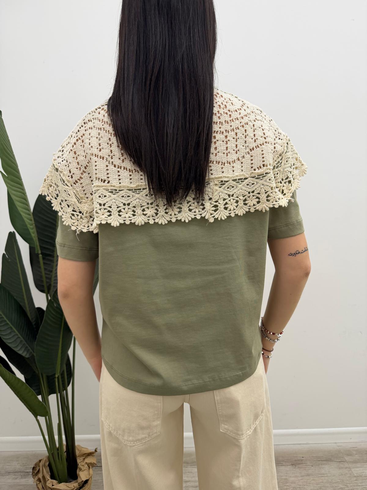 Tensione In - Tshirt Pizzo Ricamo