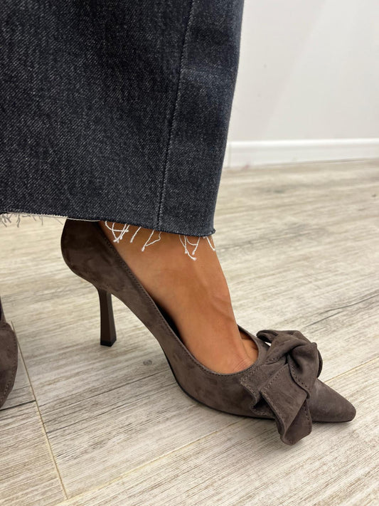 Ovyé - Decolletè Camoscio Fiocco