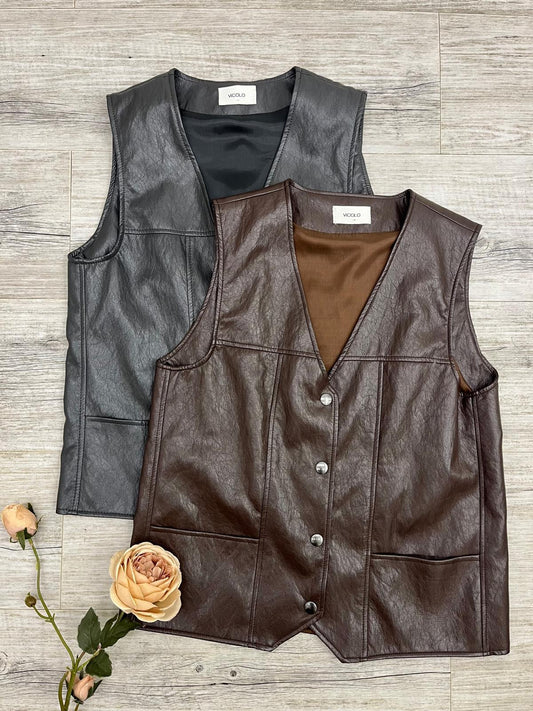 Vicolo - Gilet Ecopelle