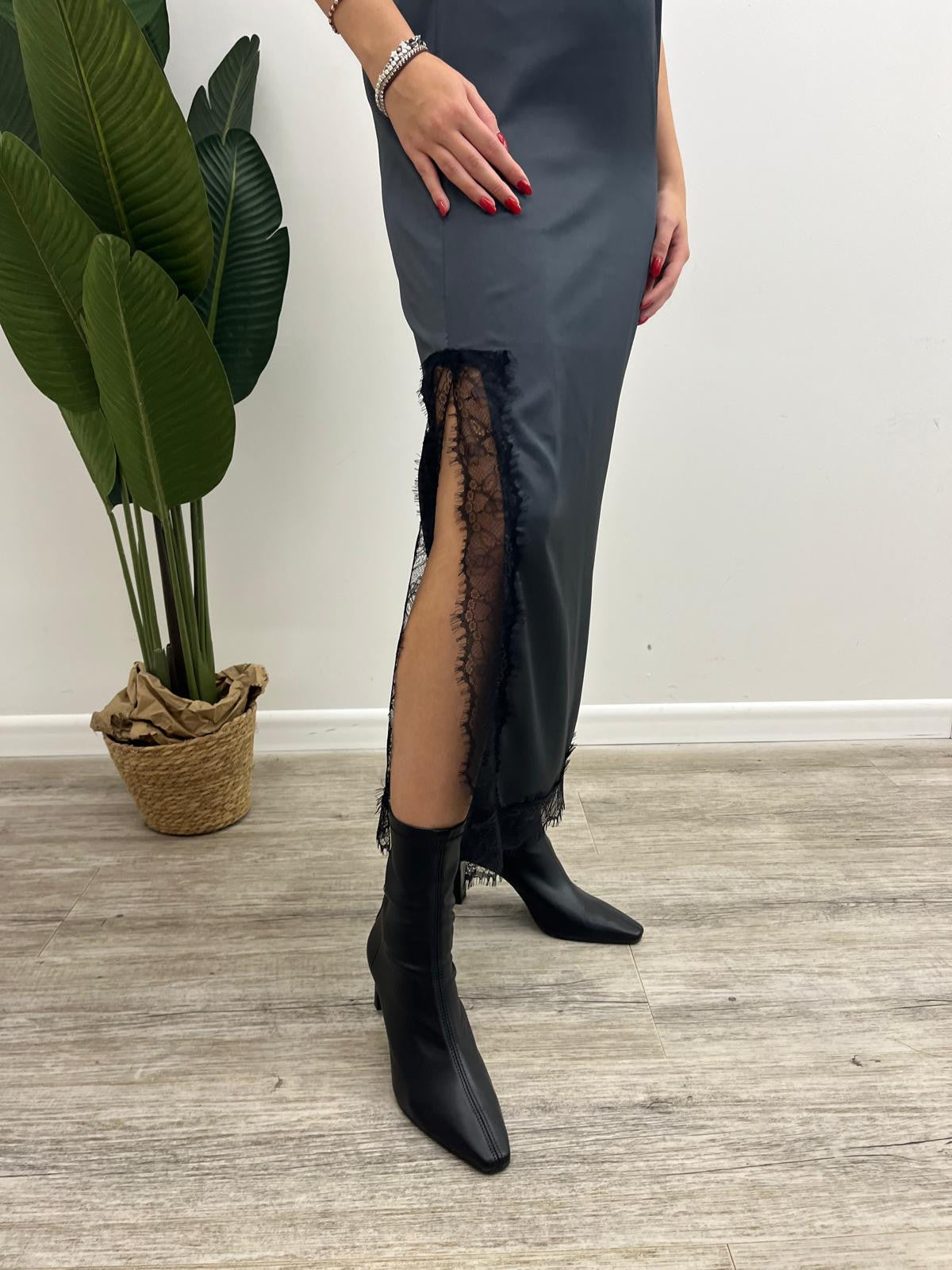 Haveone - Abito Sottoveste Pizzo
