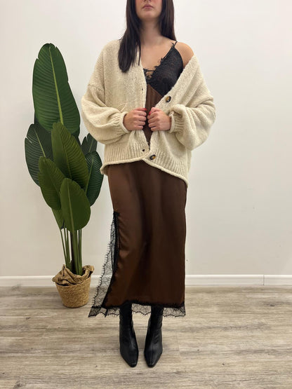 Haveone - Abito Sottoveste Pizzo