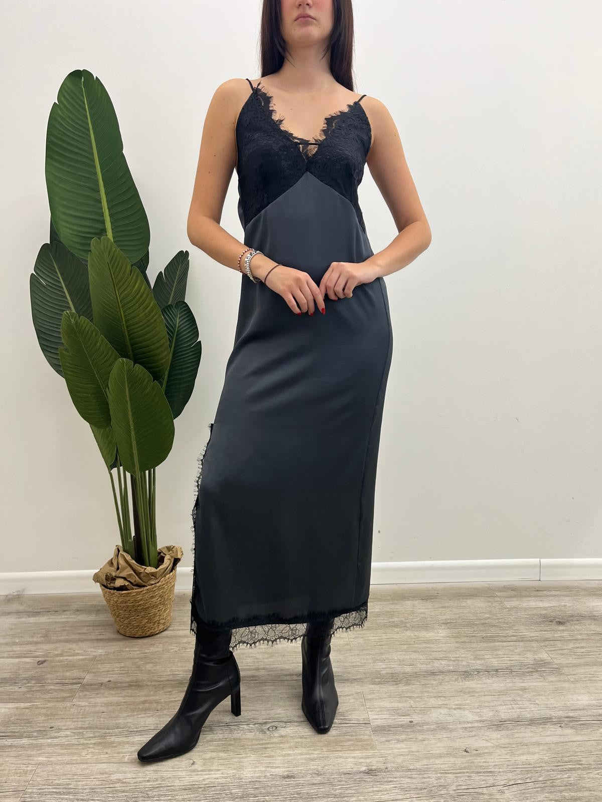 Haveone - Abito Sottoveste Pizzo