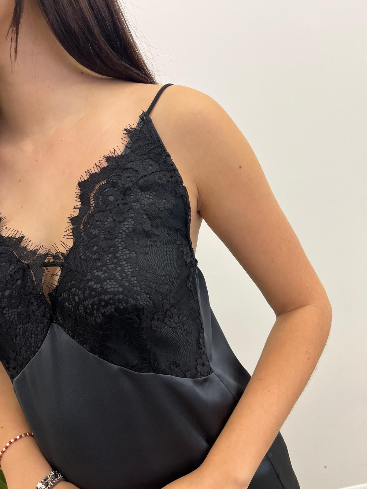 Haveone - Abito Sottoveste Pizzo