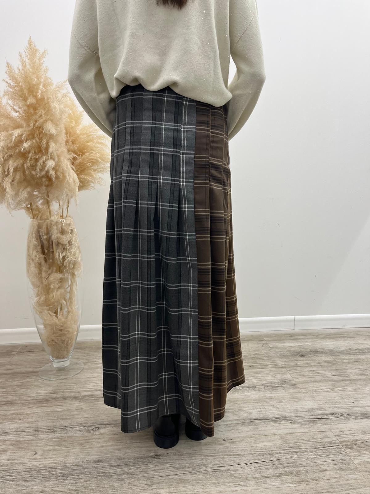 Vicolo - Gonna Check Bicolor