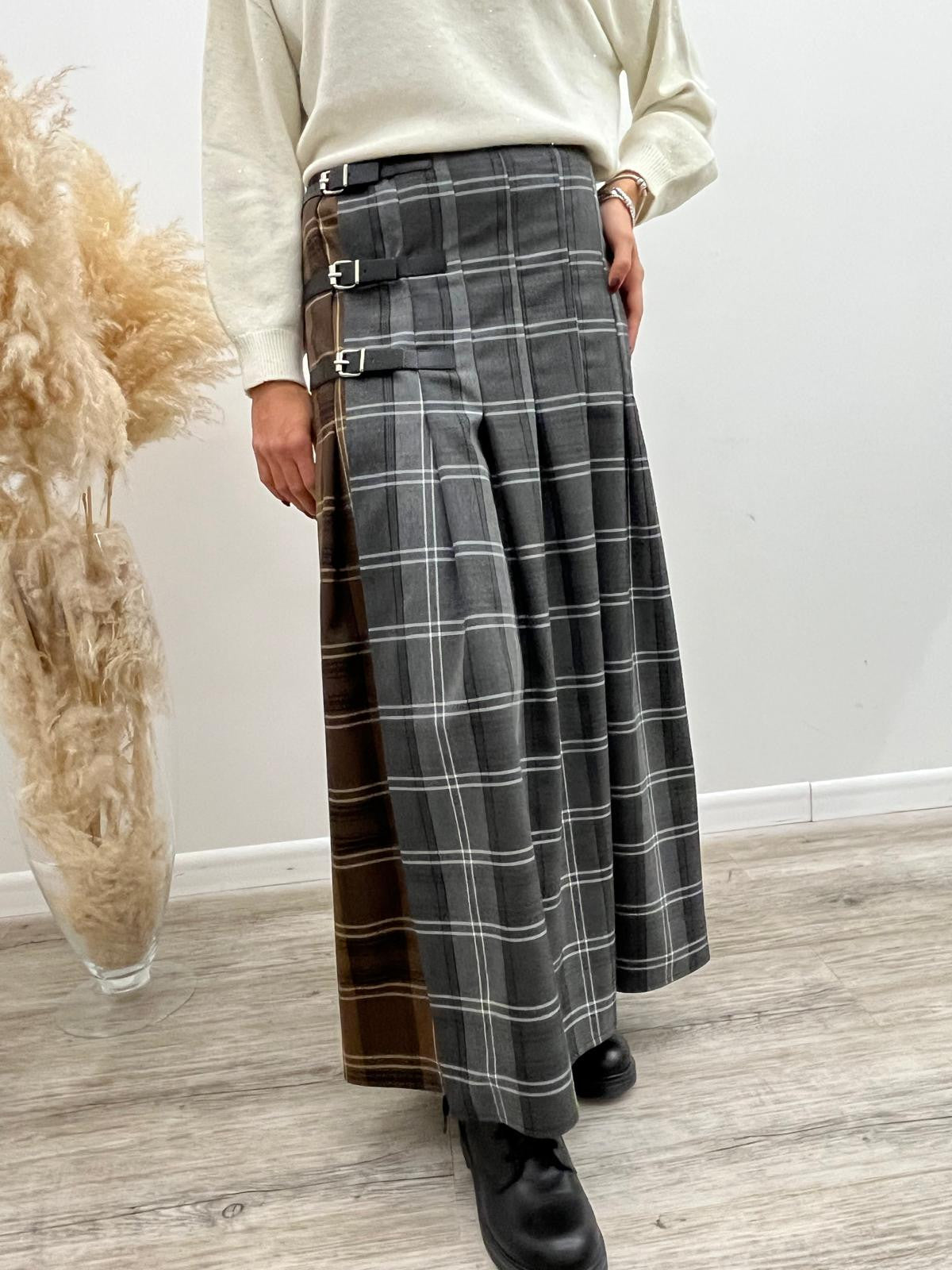 Vicolo - Gonna Check Bicolor