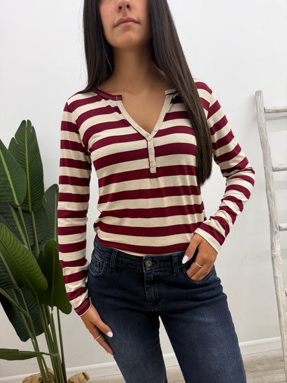 Susy Mix - Maglia Rigata Serafino