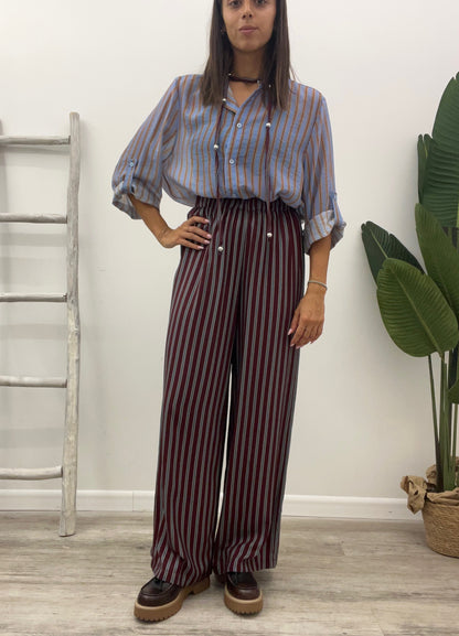 Haveone - Pantalone Riga Bordaux