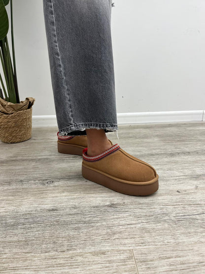 Ovyé - Sabot Mini Platform Cammello
