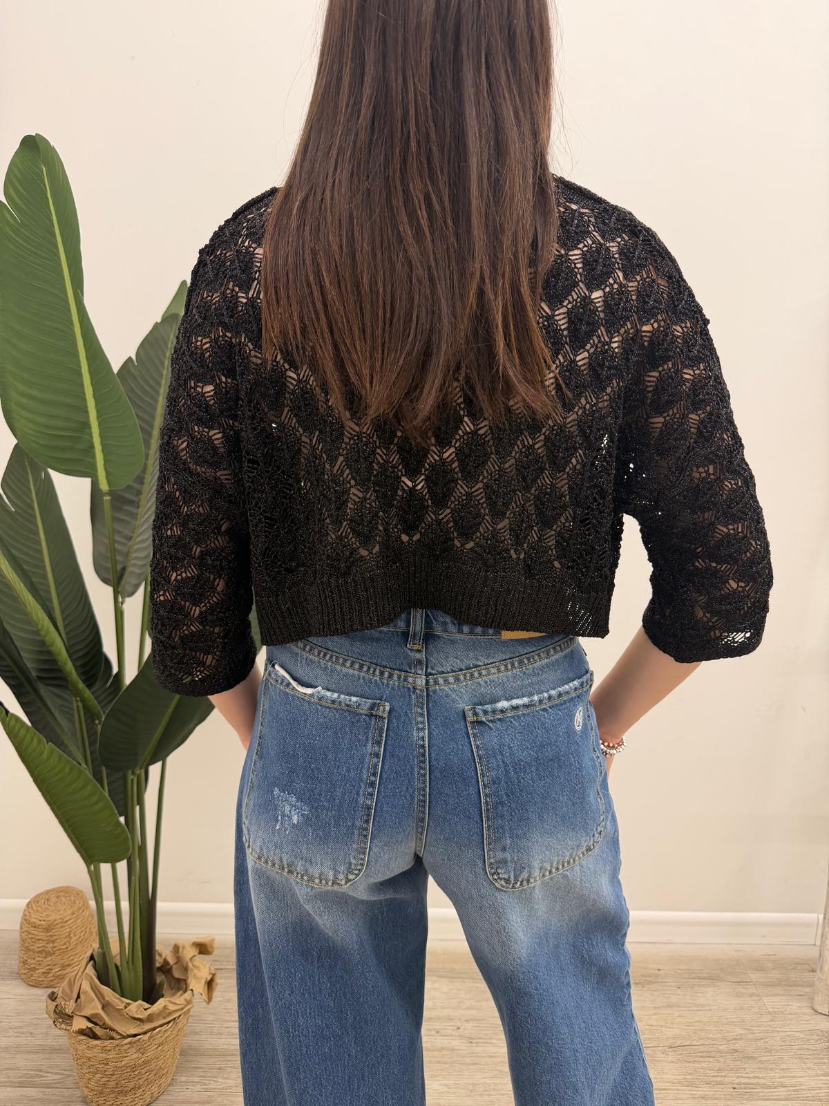 Kontatto - Cardigan Traforato Lurex