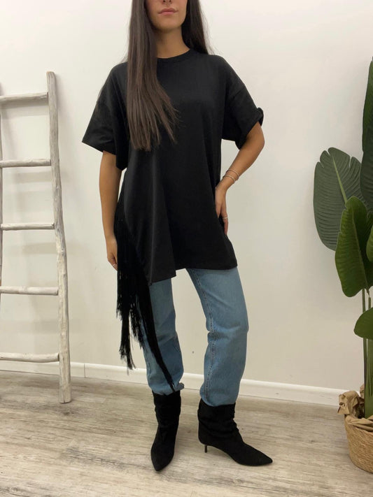 Vicolo - Tshirt Maxi Frange