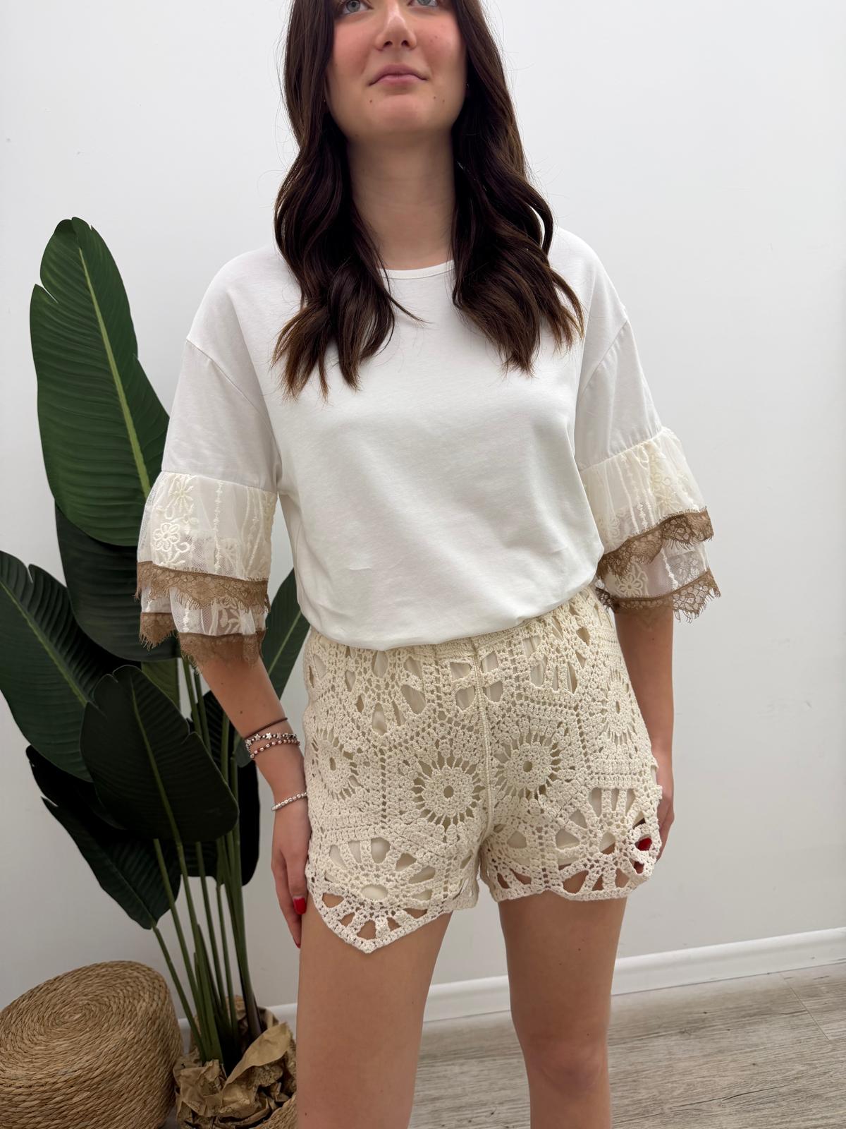 Haveone - Shorts Macramé