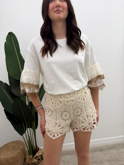 Haveone - Shorts Macramé