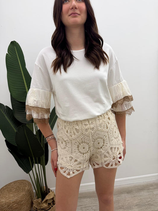 Haveone - Shorts Macramé