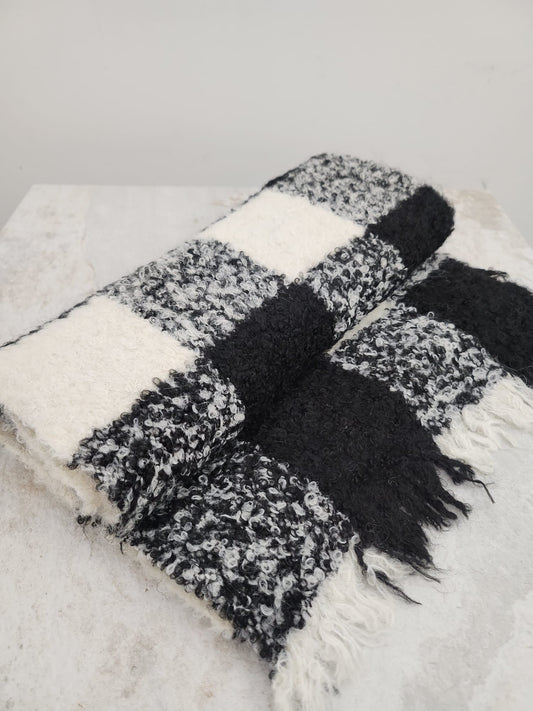 Vicolo - Sciarpa Quadri Bouclè