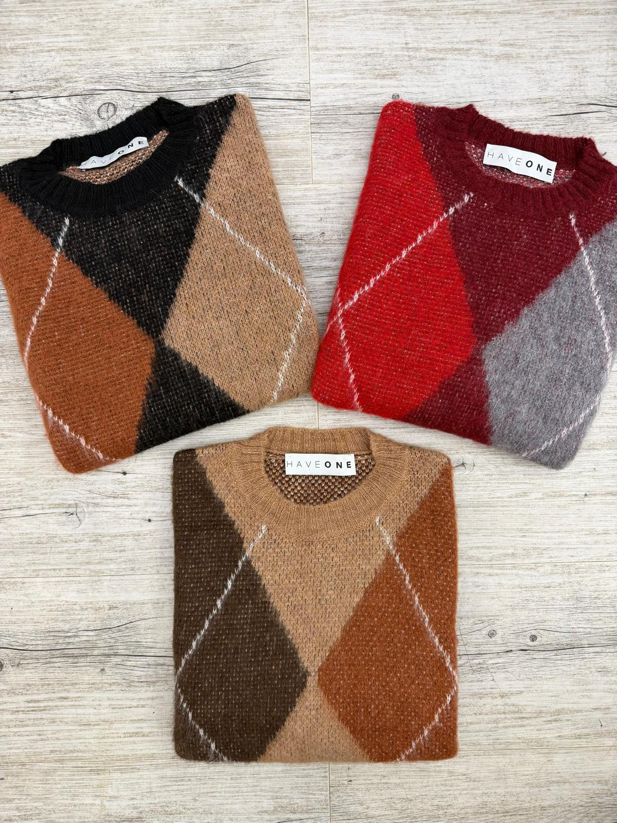 Haveone - Pull Rombi Jacquard