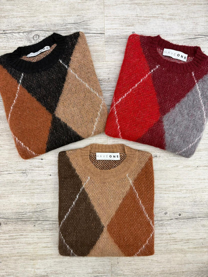 Haveone - Pull Rombi Jacquard